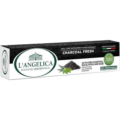 L'ANGELICA Pasta za zube fresh crni ugljen, 75 slika 1