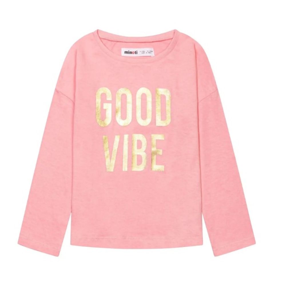 Minoti Majica dugih rukava za bebe - Good Vibe, 18-24mj slika 1