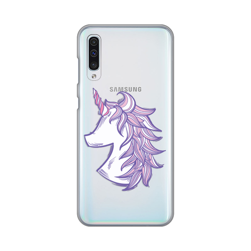 Torbica Silikonska Print Skin za Samsung A307F/A505F/A507F Galaxy A30s/A50/A50s Purple Unicorn slika 1