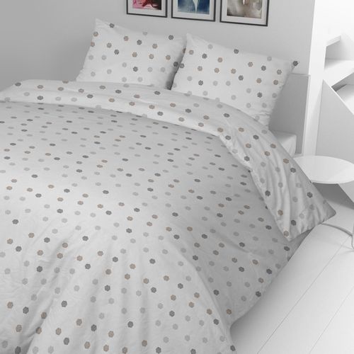 Pamučna posteljina Svilanit Grey Dots slika 4