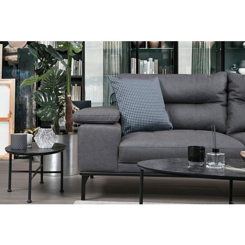 Atelier Del Sofa Kutna garnitura, Sivo, Hollywood Corner Right - Grey slika 5