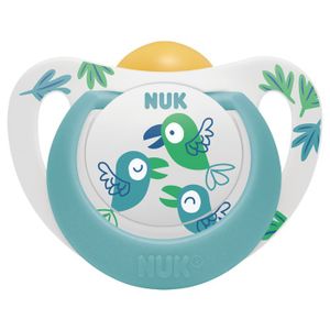 NUK Ortodontska duda varalica Star Latex 6-18mj, Ptice