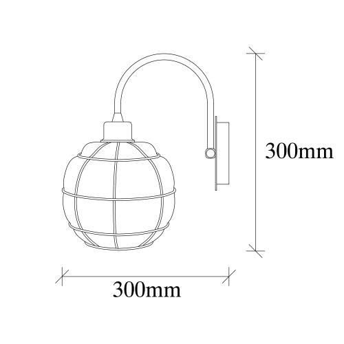 Opviq Zidna lampa, 521SHN2166 slika 4