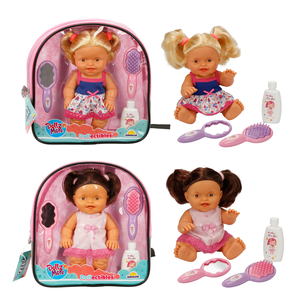 SUNMAN Dollz'n More 20100 Dollectibles Lutka Nil sa Ruksakom 27x25cm, Sorto slika 1