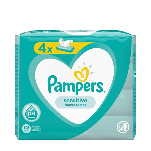 Pampers vlažne maramice  Sensitive 4x52 kom slika 2