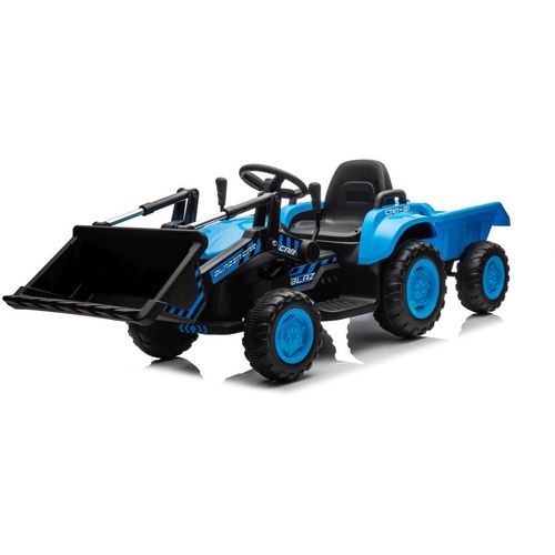 Traktor s utovarivačem BLAZIN plavi - traktor na akumulator slika 5