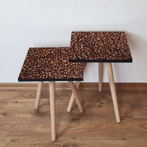 Nesting stolovi 2Shp244 - (2 komada) - boje: smeđa