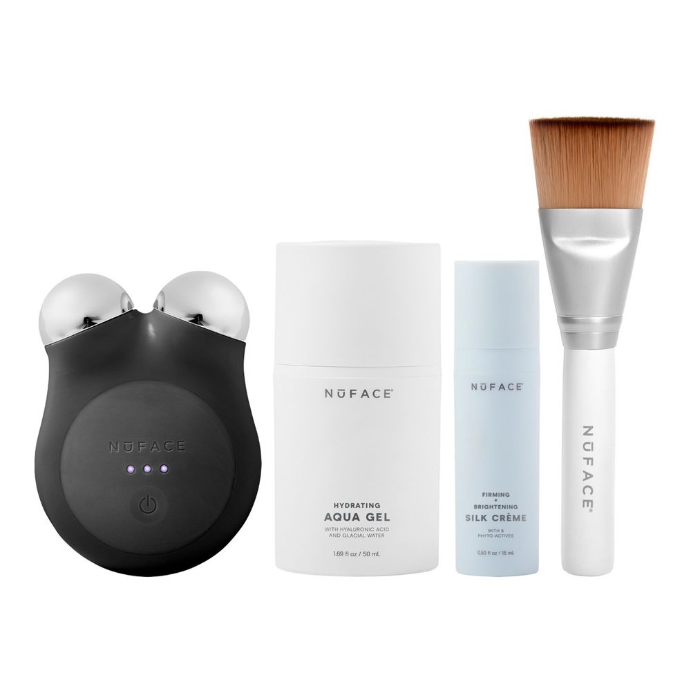 NuFace Mini+ Starter Kit uređaj za njegu lica Midnight Black slika 2