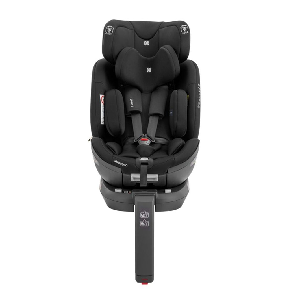 Kikka Boo Rotirajuća auto-sjedalica i-Conic i-Size 0-36kg (40-150cm) Black Isofix slika 3