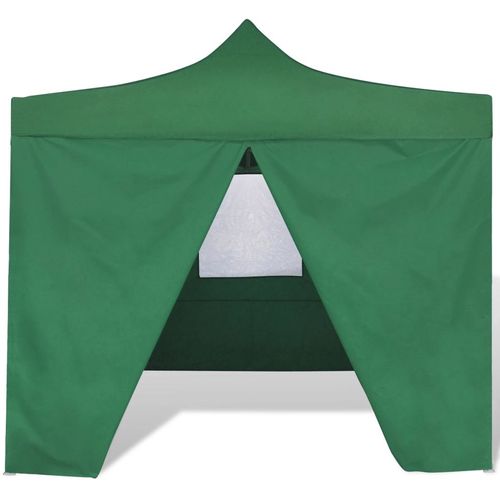 Zeleni sklopivi šator 3 x 3 m s 4 zida slika 29