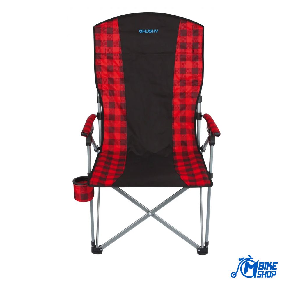 HUSKY Sklopiva stolica Mossy Black/Red slika 2