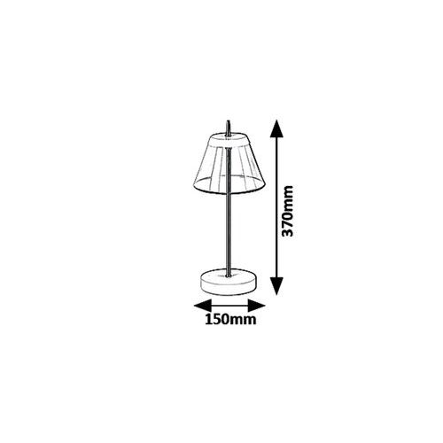 Rabalux Aviana, stona, LED 6W, bela/bronze slika 4