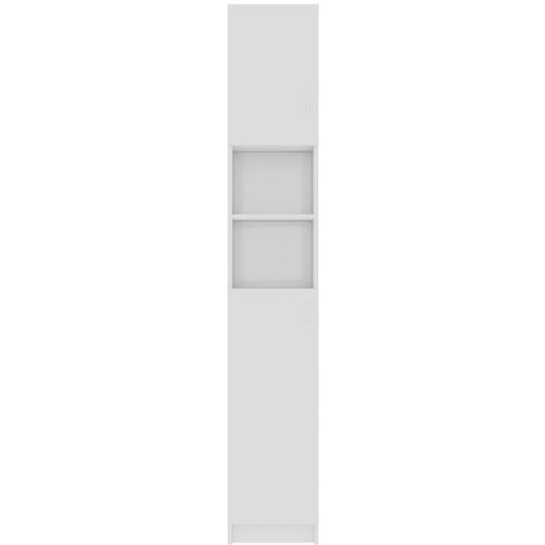 Kupaonski ormarić visoki sjaj bijeli 32 x 25,5 x 190 cm iverica slika 7