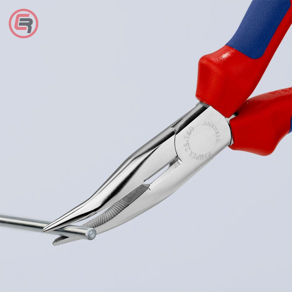 Knipex Kliješta Poluokrugla Špicasta Kriva 160mm – 25 25 160 slika 4