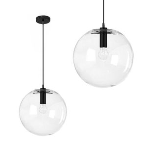 TOOLIGHT Staklena svjetiljka Lassi Black 30 cm APP308-1CP