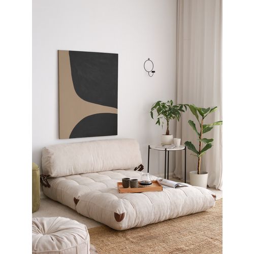 Fold Kadife 2 - White White 2-Seat Sofa-Bed slika 2