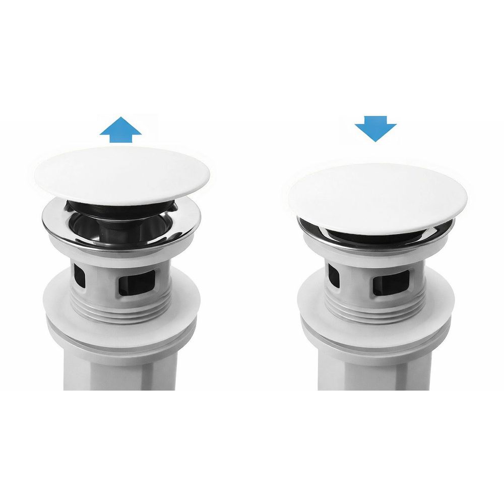 Sifon za umivaonik s click-clack ventilom REA Flow White slika 6