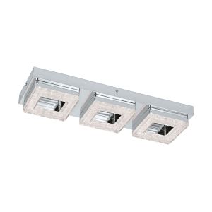 Eglo Fradelo Zidna/Stropna Lampa - 3x4W LED, Krom/Kristal