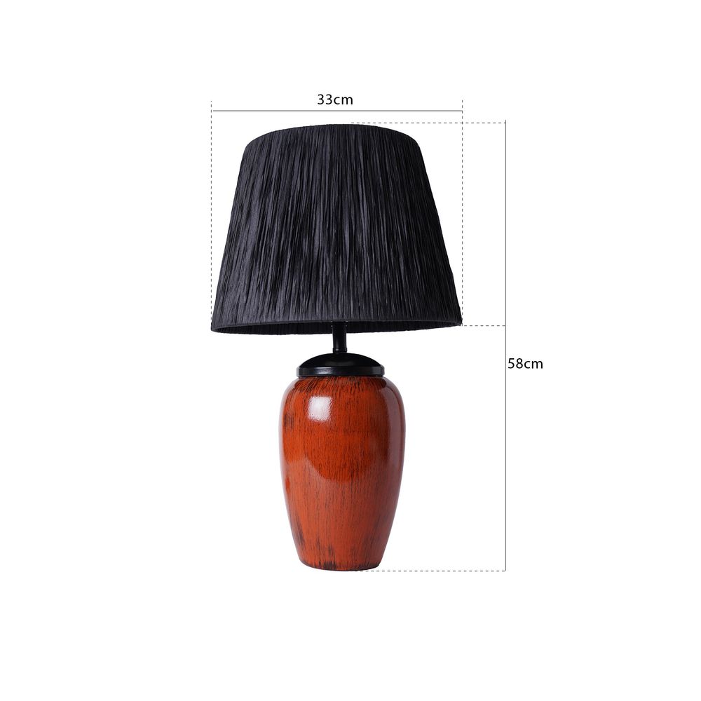 Stolna Lampa YL518 u Crveno-Smeđoj Boji slika 3