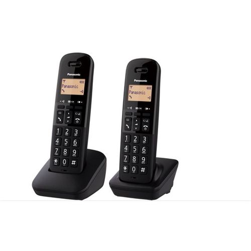 PANASONIC telefon bežični KX-TGB612FXB crni, TWIN slika 1