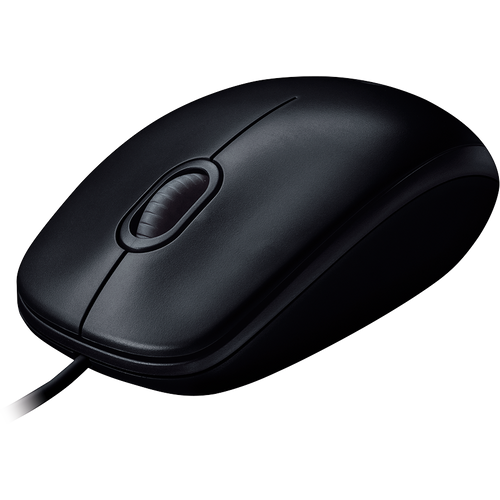 Miš Logitech B100, žičani, USB, crni slika 3