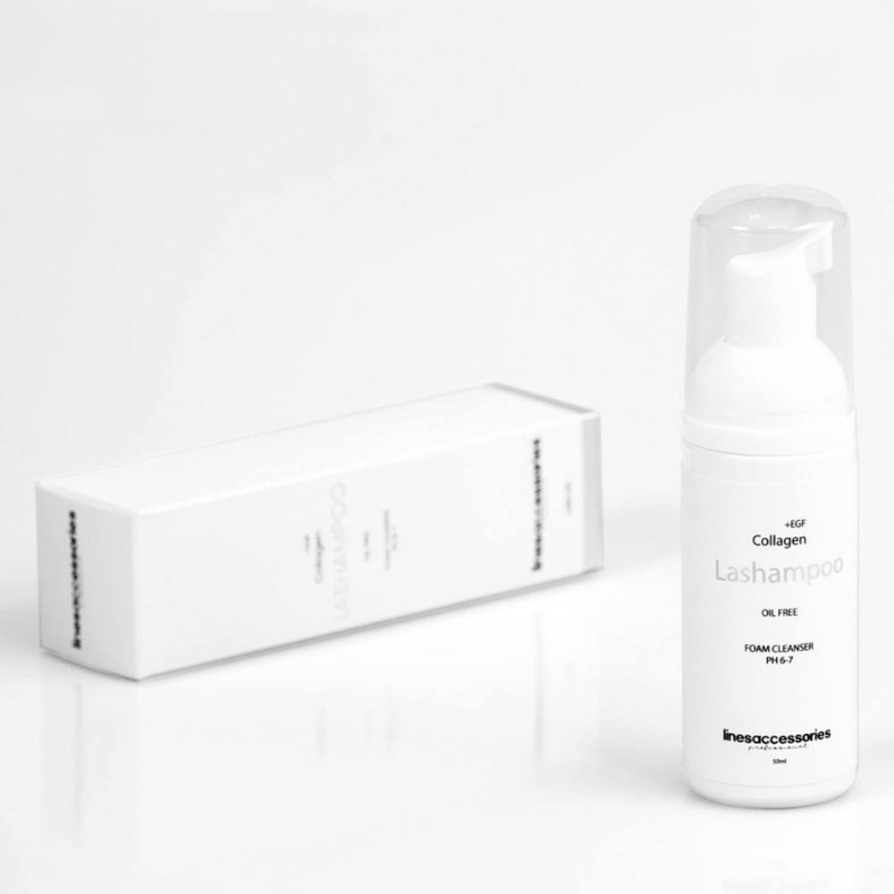 LINES Pjena za pranje trepavica 50ml slika 3