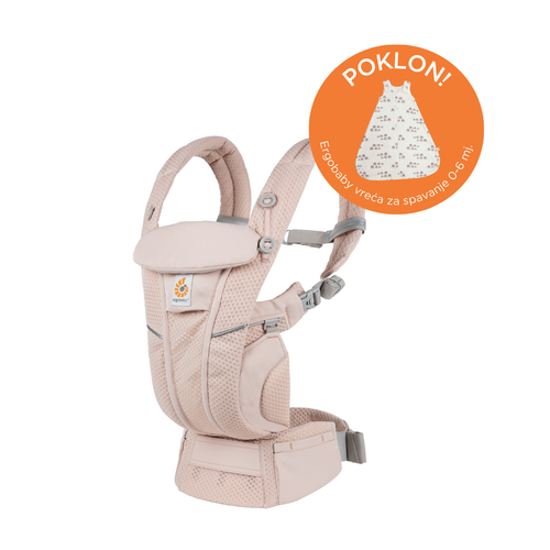 Ergobaby Omni Breeze nosiljka Pink Quartz + gratis klasična vreća za spavanje 0-6/S slika 1