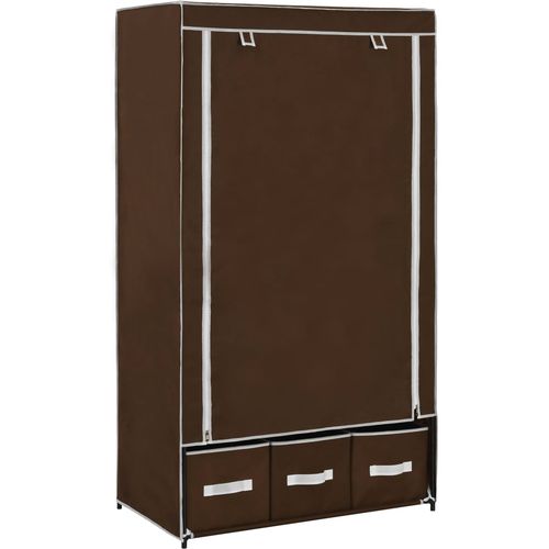 282458 Wardrobe Brown 87x49x159 cm Fabric slika 40