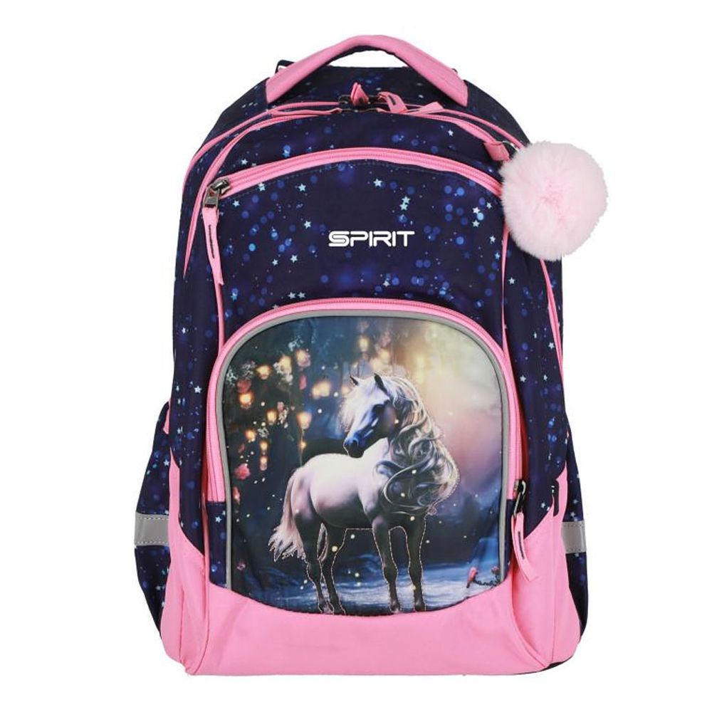 Newbie Ranac 44 cm, White Horse 3D 410534, plavo-roze slika 4