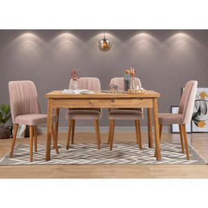 Costa Atlantice - Stone Atlantic Pine Set Stola i Stolica (5 Komada)