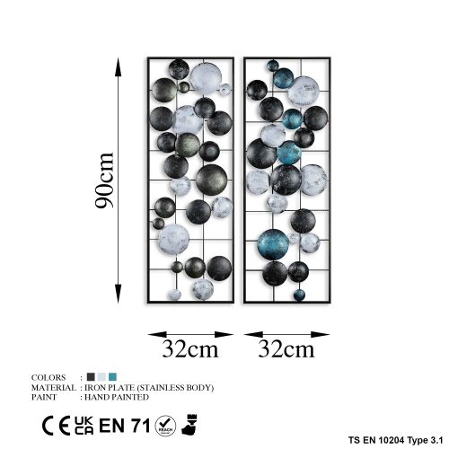 Wallity Metalna zidna dekoracija, Camber - 6 slika 7