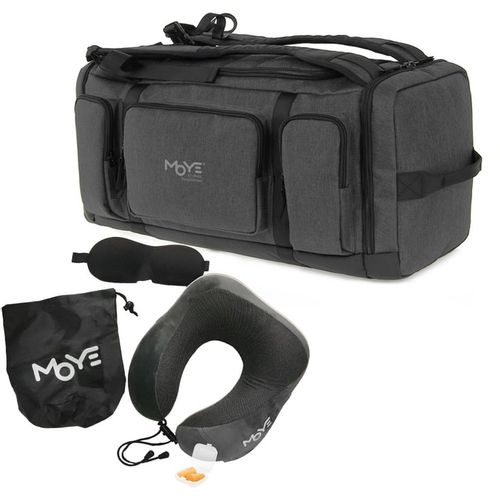 Moye Trailblazer Multi-Backpack Grey O5 + Neck Pillow Grey slika 1