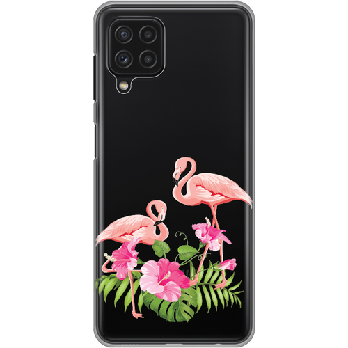 Torbica Silikonska Print Skin za Samsung A225 Galaxy A22 4G Flamingo slika 1