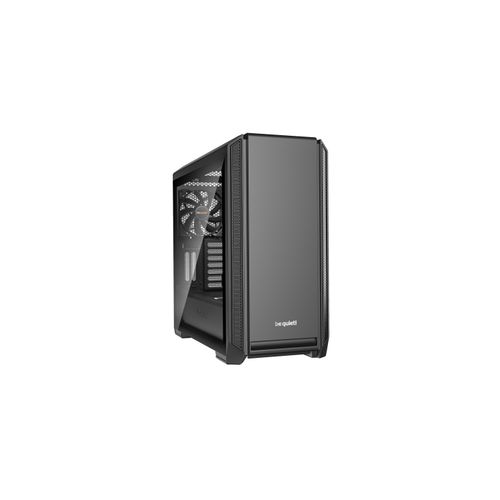 be quiet! BGW26 SILENT BASE 601 Window Black, MB compatibility: E-ATX / ATX / M-ATX / Mini-ITX, Two pre-installed be quiet! Pure Wings 2 140mm fans, Ready for water cooling radiators up to360mm slika 1