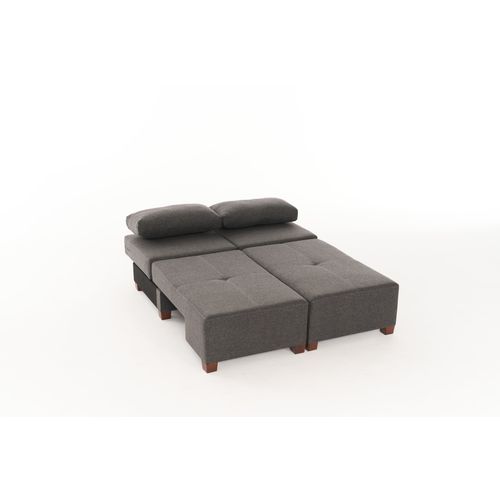 Perenna Linen - Anthracite Anthracite 3-Seat Sofa-Bed slika 8