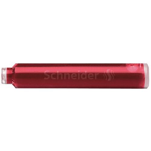 Tinta za nalivpero Schneider, patrone 6/1 S6602, crvena slika 1