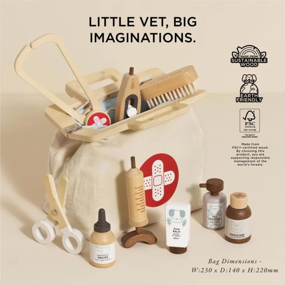 Le Toy Van Drveni veterinarski set za djecu slika 4
