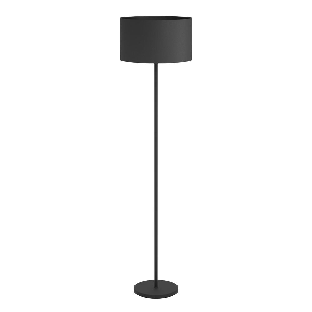 Eglo podna lampa maserlo 1 e27 1x40w crno/crno v:1515mm o380mm slika 1