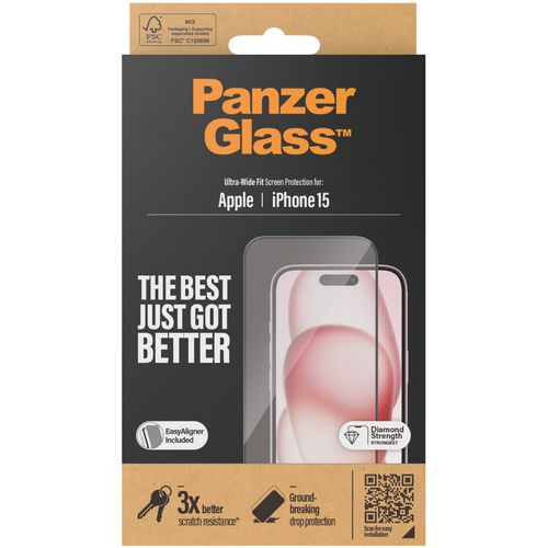 Panzerglass zaštitno staklo za iPhone 15 ultra wide fit slika 4