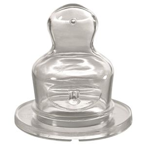 nip® Anatomska silikonska duda za flašicu 6m+, Anti-colic, Flow M, 2kom