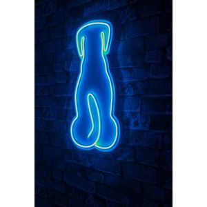 Wallity Ukrasna plastična LED rasvjeta, Doggy - Blue