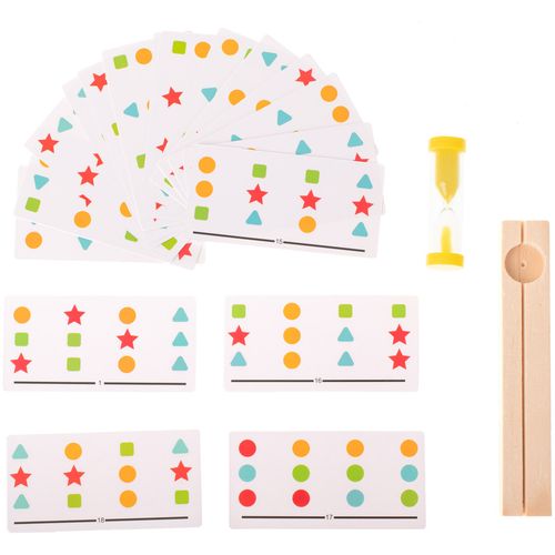 Montessori drvena edukativna igračka, šareni oblici slika 4
