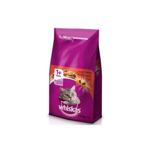 WHISKAS suha hrana za mačke govedina 1+, 1,4kg