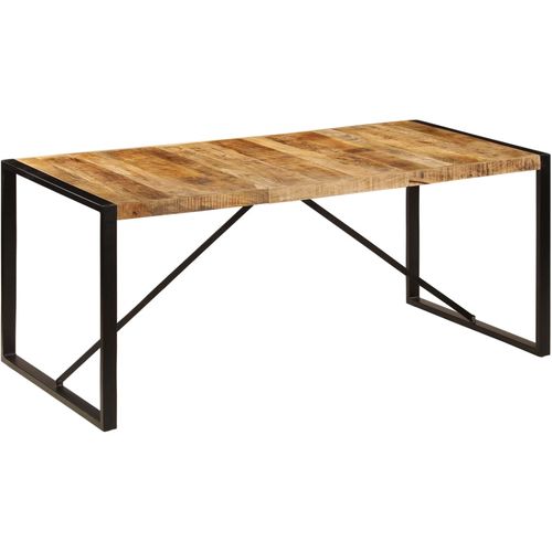 Blagovaonski stol od masivnog drva manga 180 x 90 x 75 cm slika 11