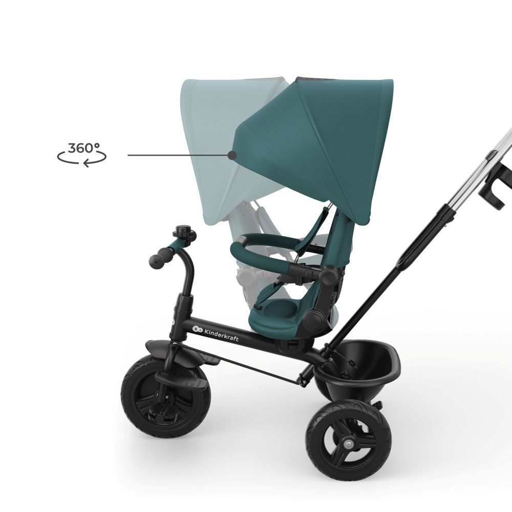 Kinderkraft Tricikl Aston 2 Plus, Green slika 4