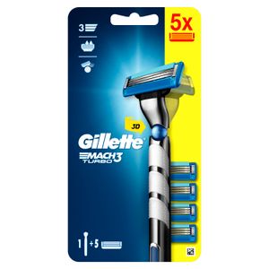 Gillette mach3 turbo brijač 5 zamjenjivih britvica