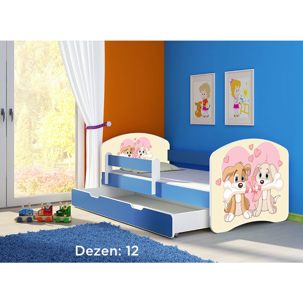 ACMA Dječiji krevet Acma II sa ladicom Blue - 180x80cm - Dezen 12 slika 2