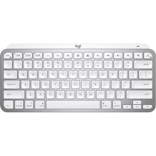 Logitech MX Keys Mini Wireless Illuminated Keyboard - Pale grey - US slika 2