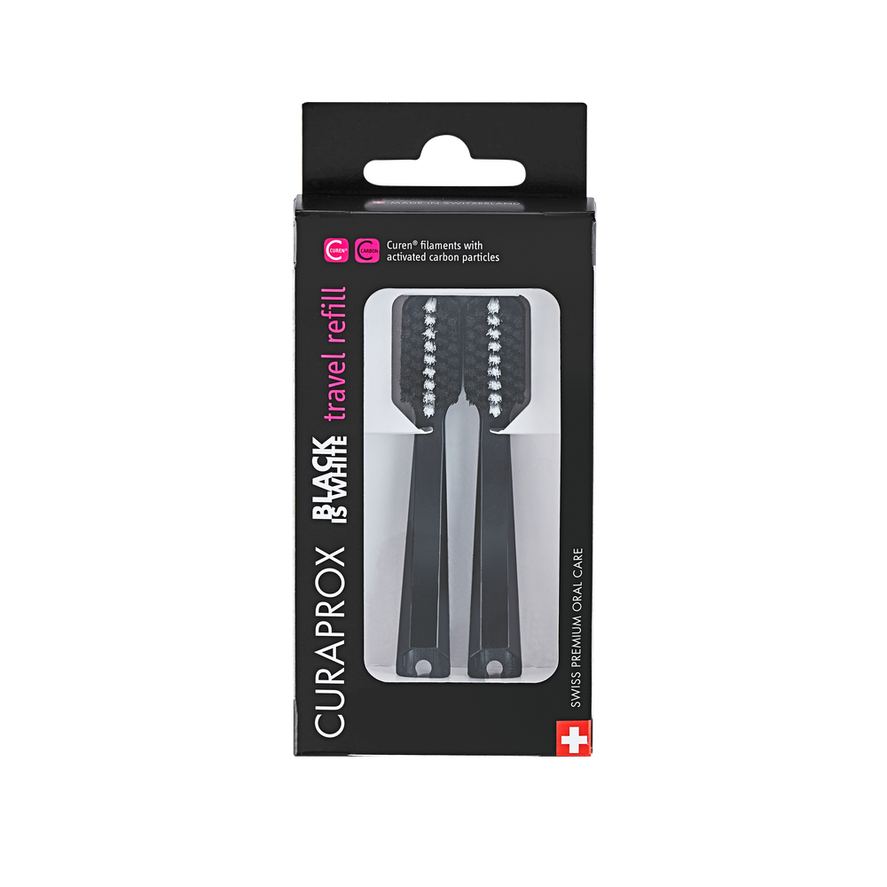Curaprox Nastavak CS 5460 Ultra Soft Black is White - Zamjenski nastavak za putni set slika 2