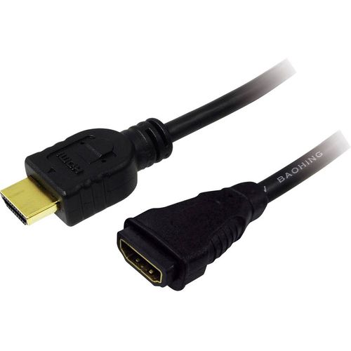 LogiLink HDMI produžetak HDMI A utikač, HDMI A utičnica 3.00 m crna CH0057  HDMI kabel slika 1